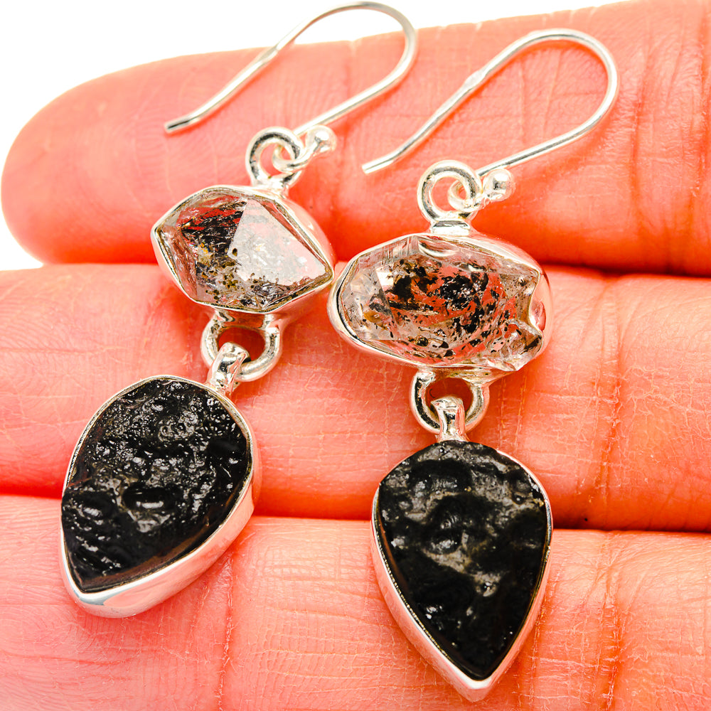 Tektite Earrings handcrafted by Anasilvercos - EARR424634