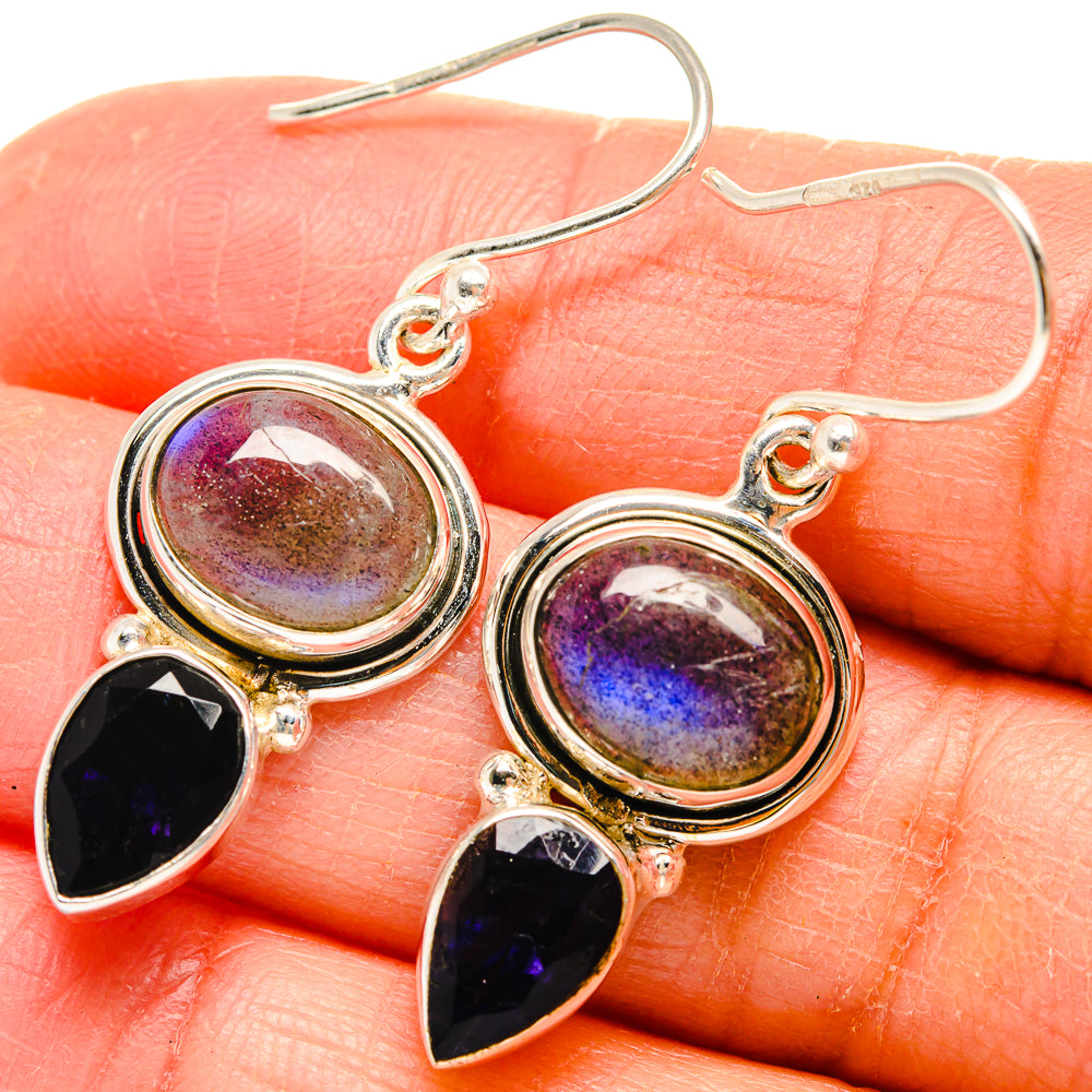 Labradorite Earrings handcrafted by Anasilvercos - EARR424638
