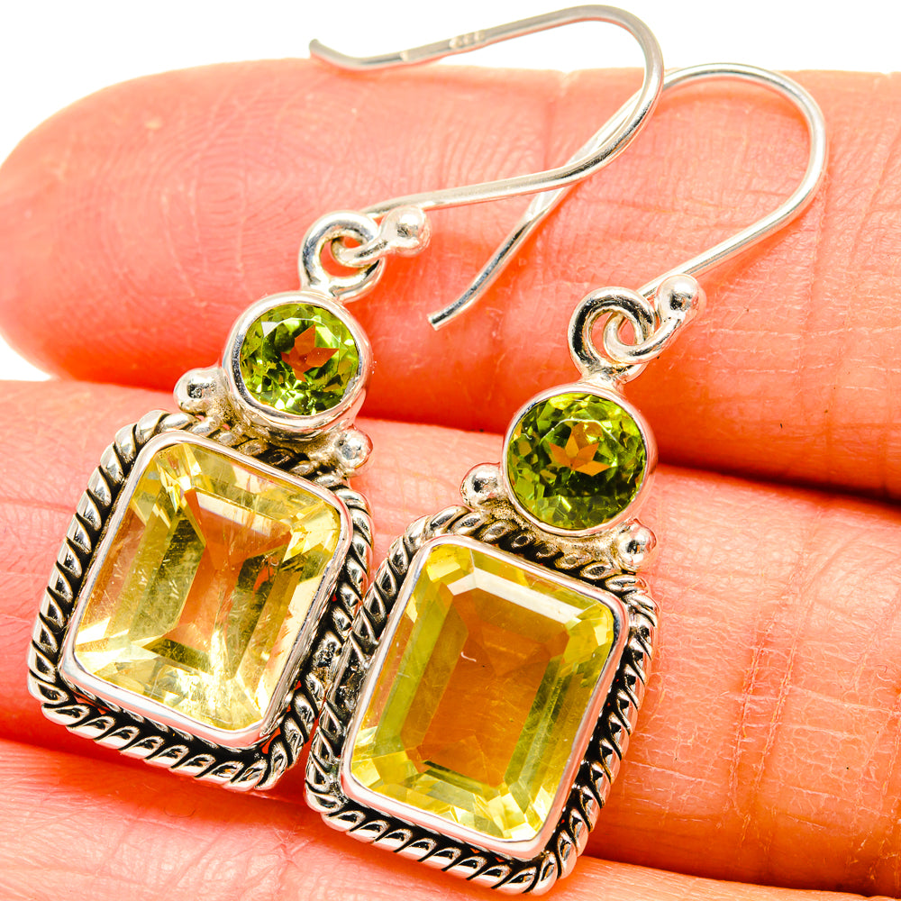 Citrine Earrings handcrafted by Anasilvercos - EARR424662
