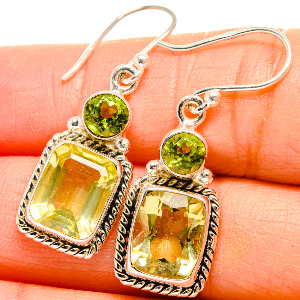 Citrine Earrings handcrafted by Anasilvercos - EARR424669