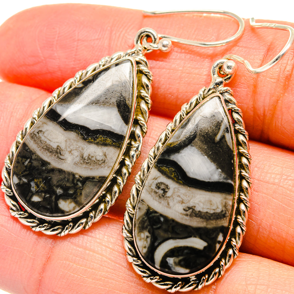 Pinolith Jasper Earrings handcrafted by Anasilvercos - EARR424675