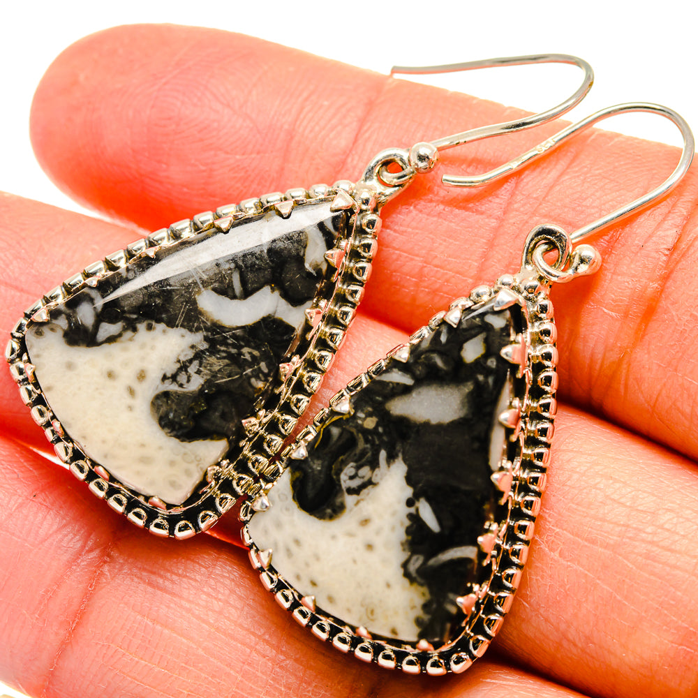 Pinolith Jasper Earrings handcrafted by Anasilvercos - EARR424684