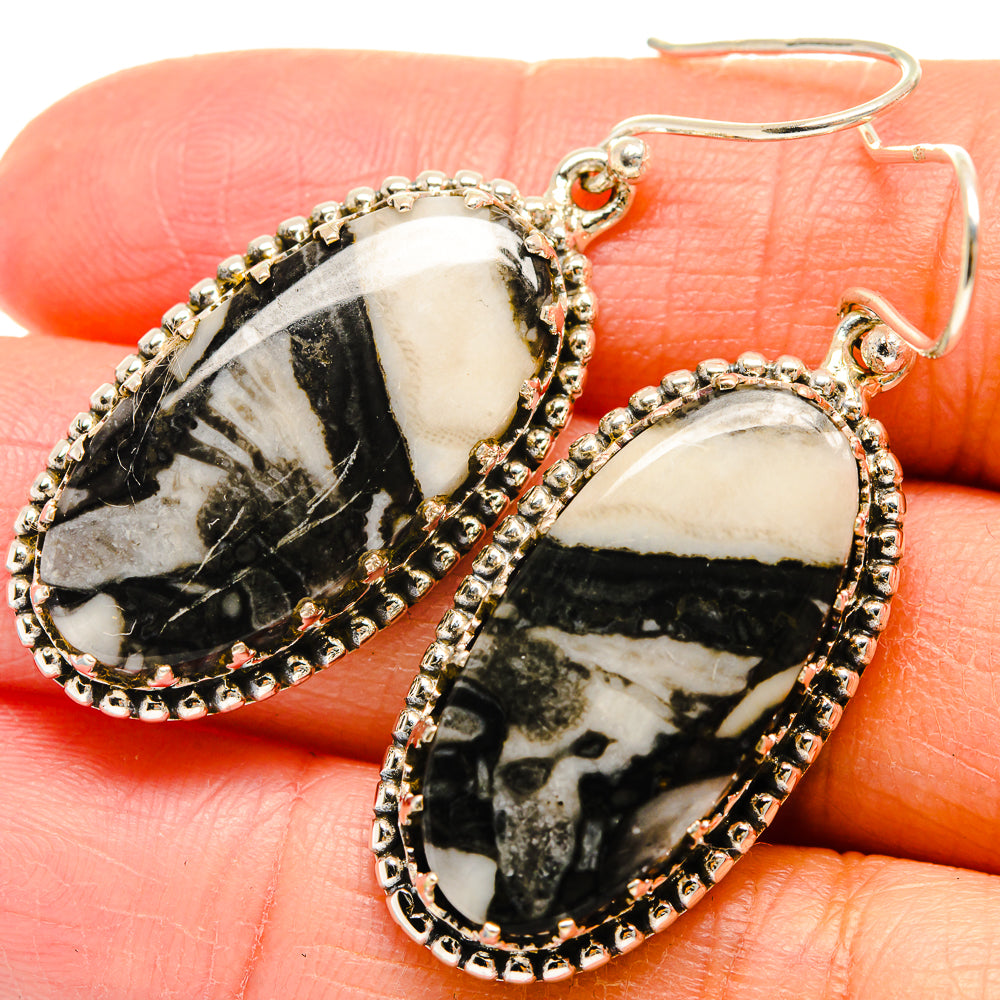 Pinolith Jasper Earrings handcrafted by Anasilvercos - EARR424714