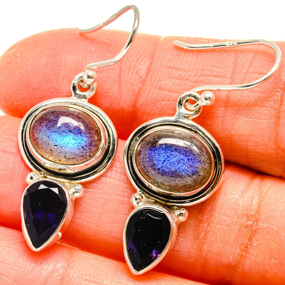 Labradorite Earrings handcrafted by Anasilvercos - EARR424725