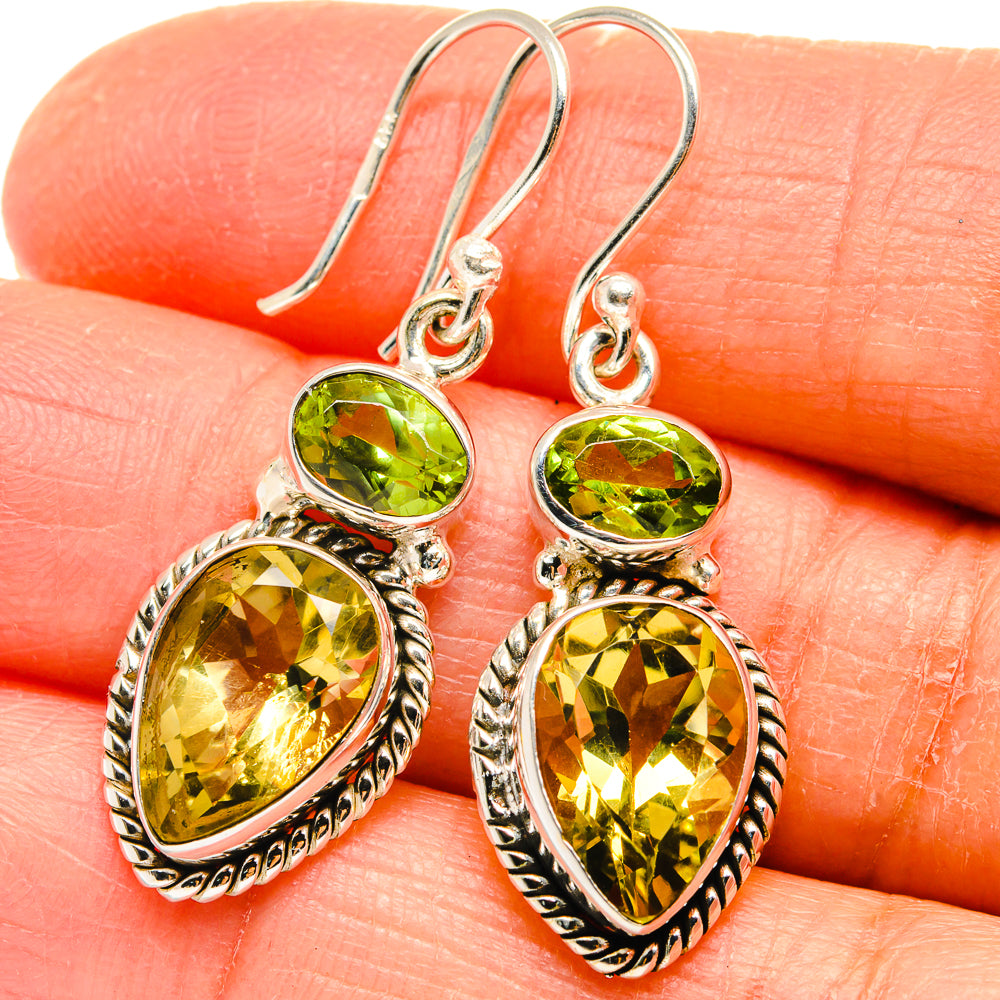 Citrine Earrings handcrafted by Anasilvercos - EARR424726