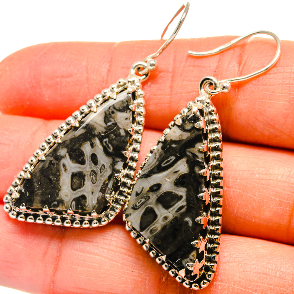 Pinolith Jasper Earrings handcrafted by Anasilvercos - EARR424741
