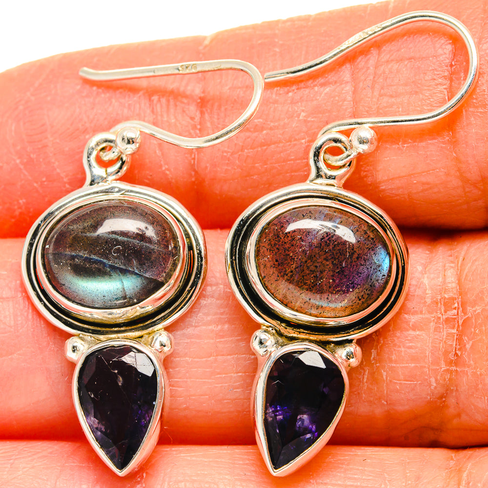 Labradorite Earrings handcrafted by Anasilvercos - EARR424745