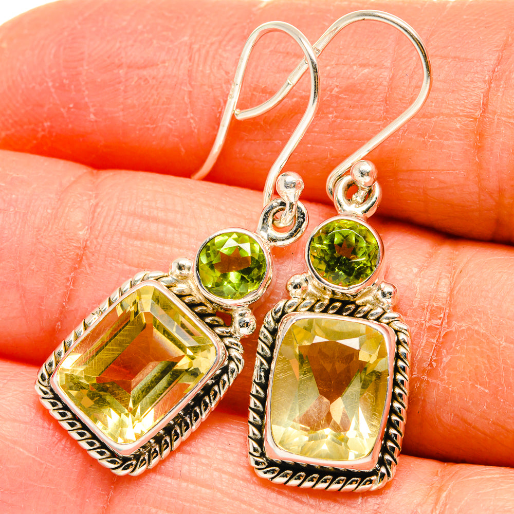 Citrine Earrings handcrafted by Anasilvercos - EARR424746