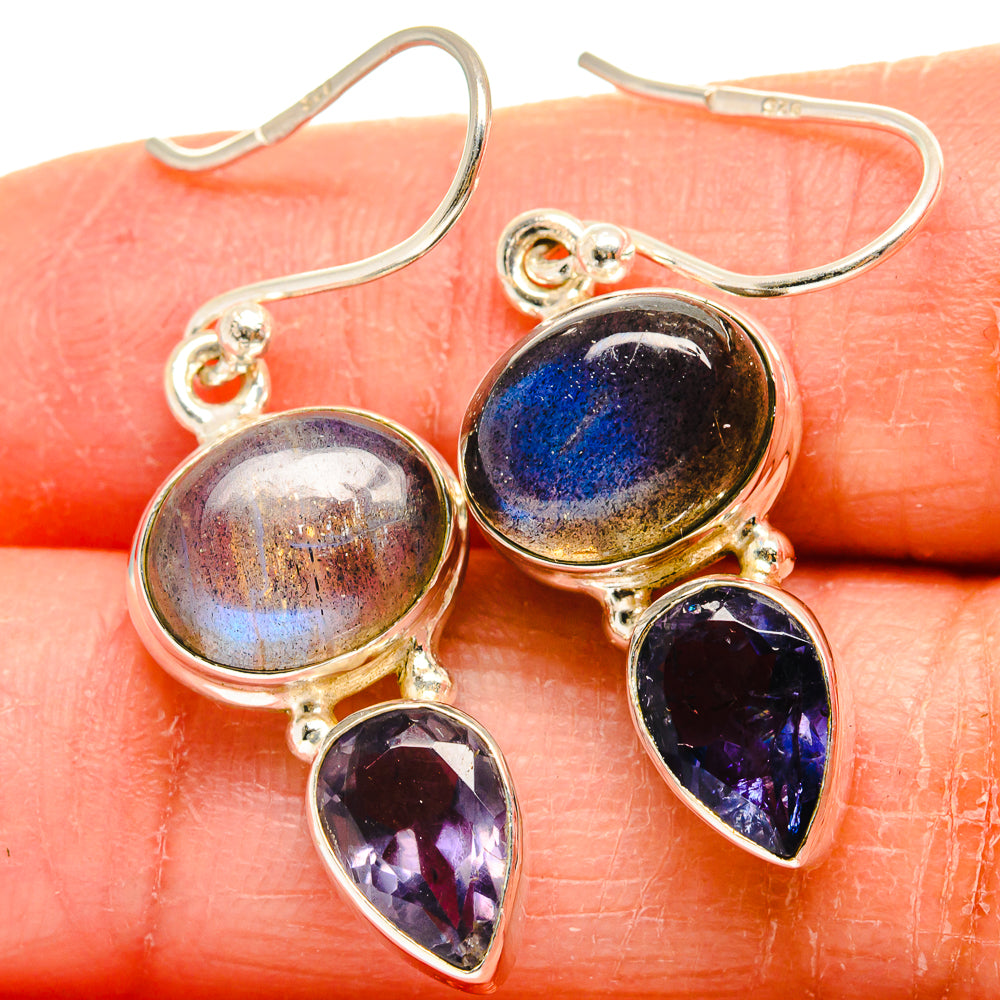 Labradorite Earrings handcrafted by Anasilvercos - EARR424749