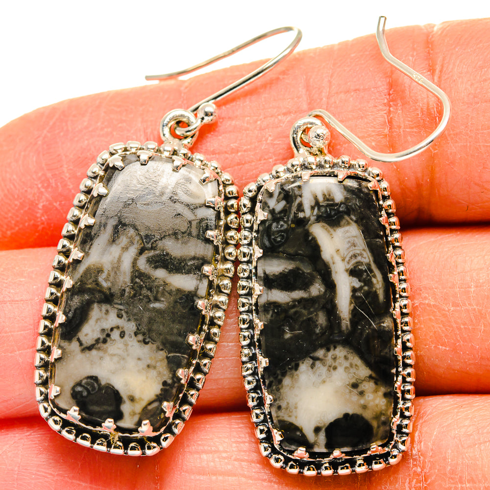 Pinolith Jasper Earrings handcrafted by Anasilvercos - EARR424770