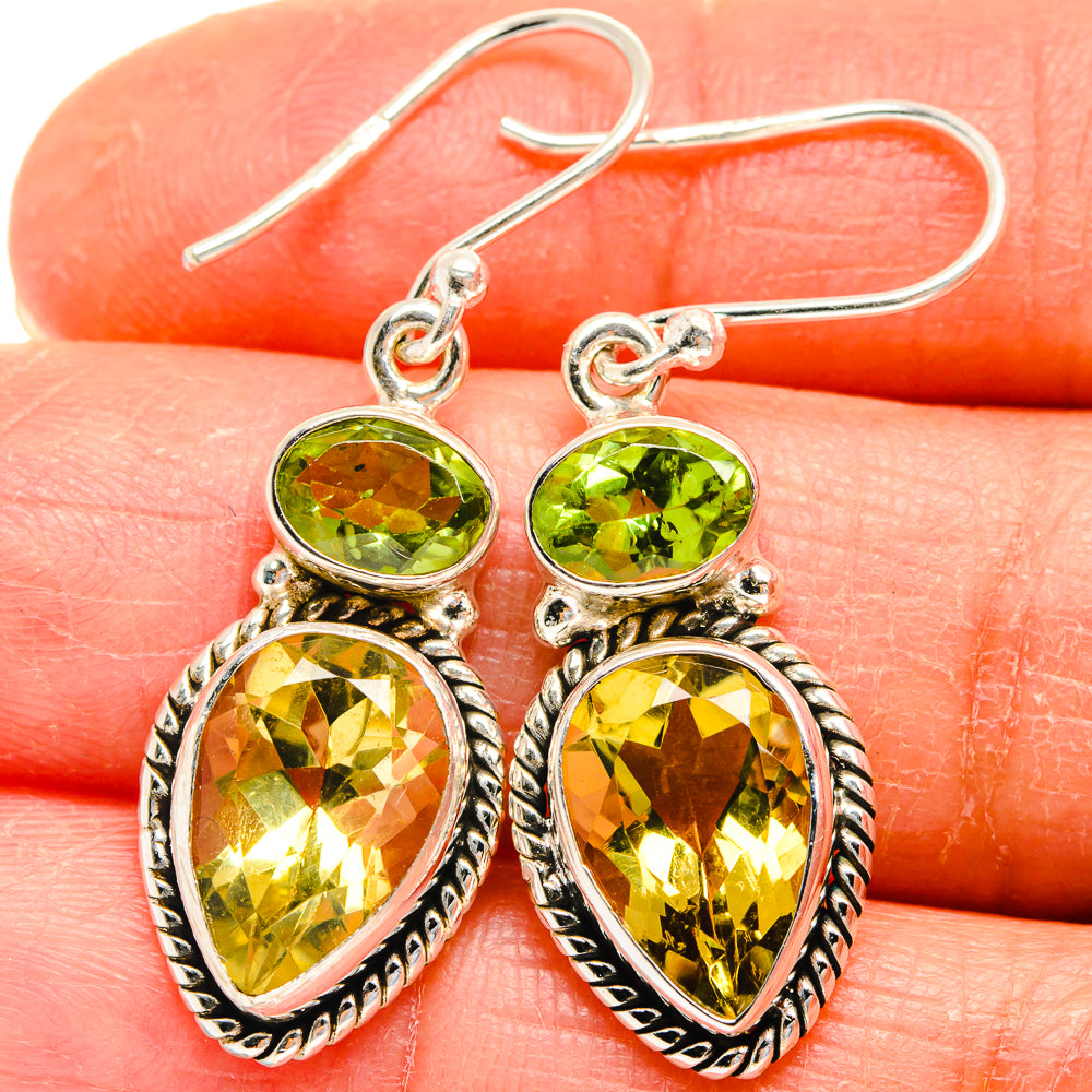 Citrine Earrings handcrafted by Anasilvercos - EARR424777