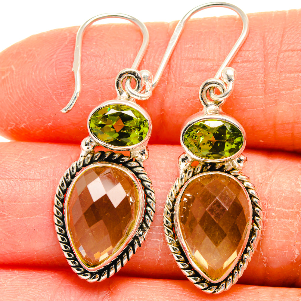 Citrine Earrings handcrafted by Anasilvercos - EARR424785