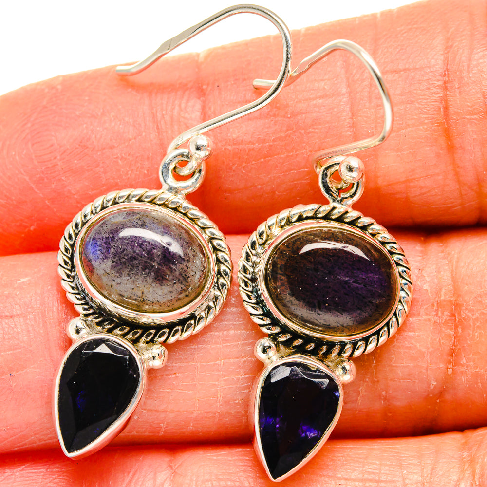 Labradorite Earrings handcrafted by Anasilvercos - EARR424793