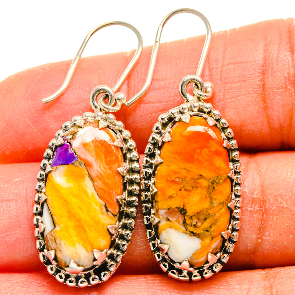 Spiny Turquoise Jasper Earrings handcrafted by Anasilvercos - EARR424794