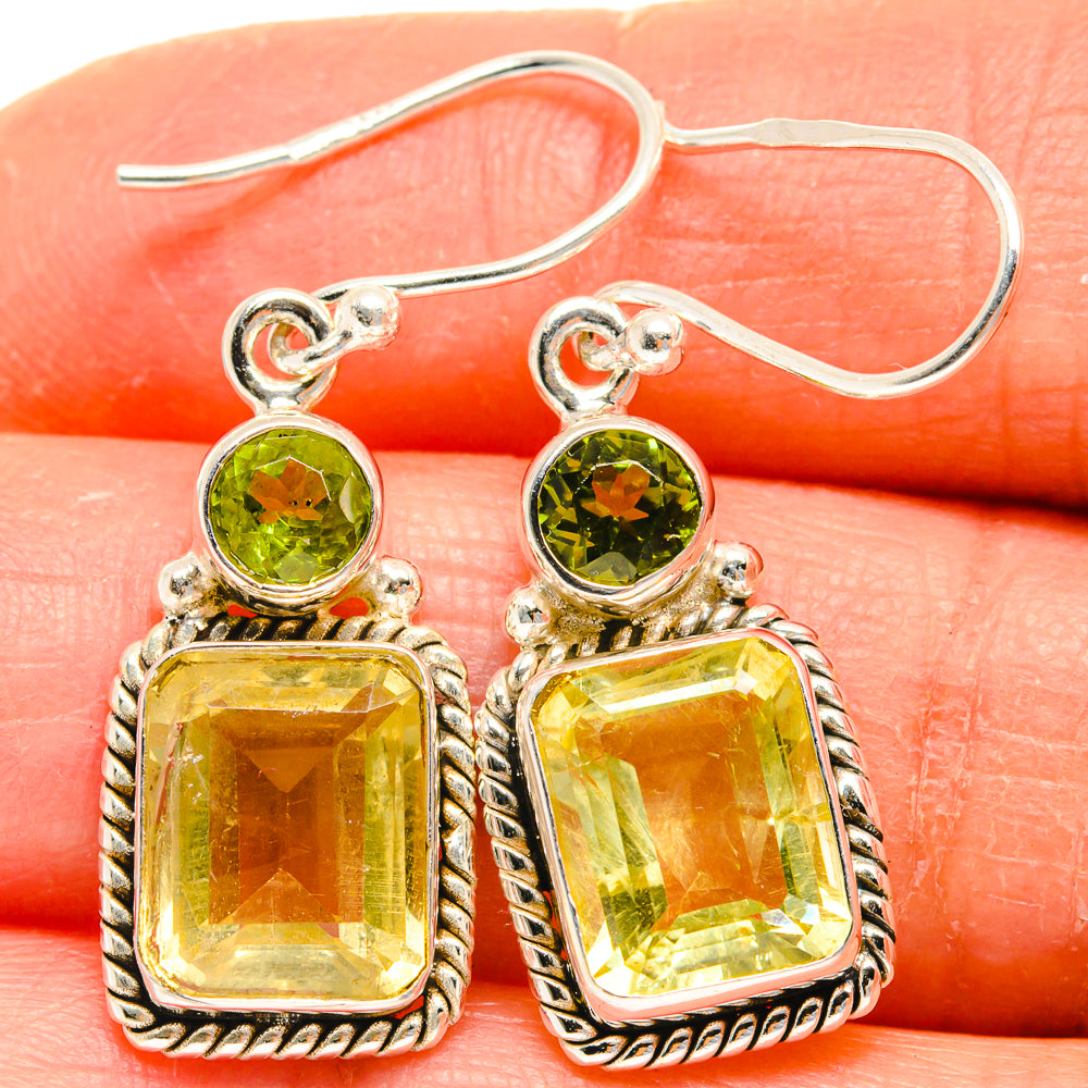 Citrine Earrings handcrafted by Anasilvercos - EARR424799