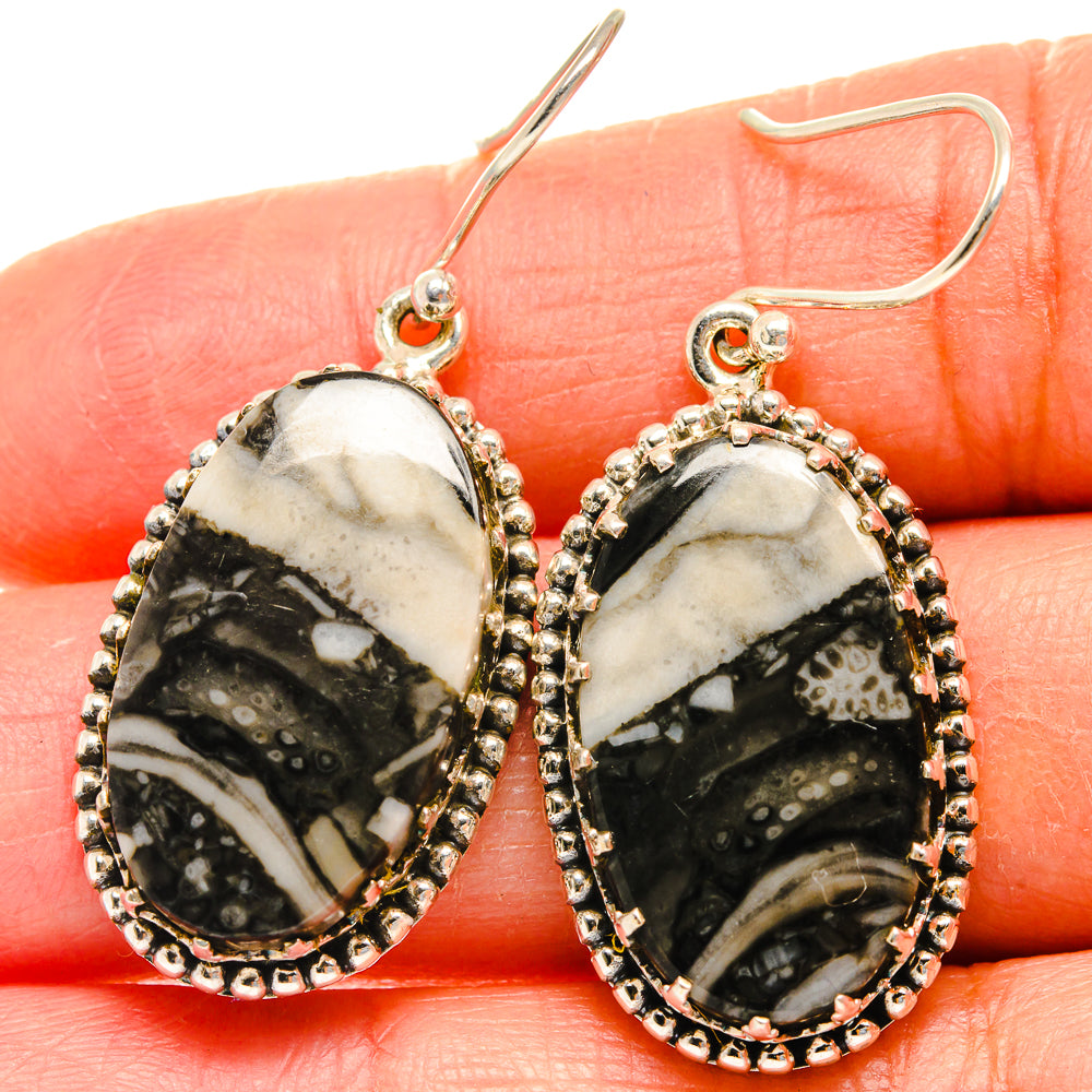Pinolith Jasper Earrings handcrafted by Anasilvercos - EARR424814