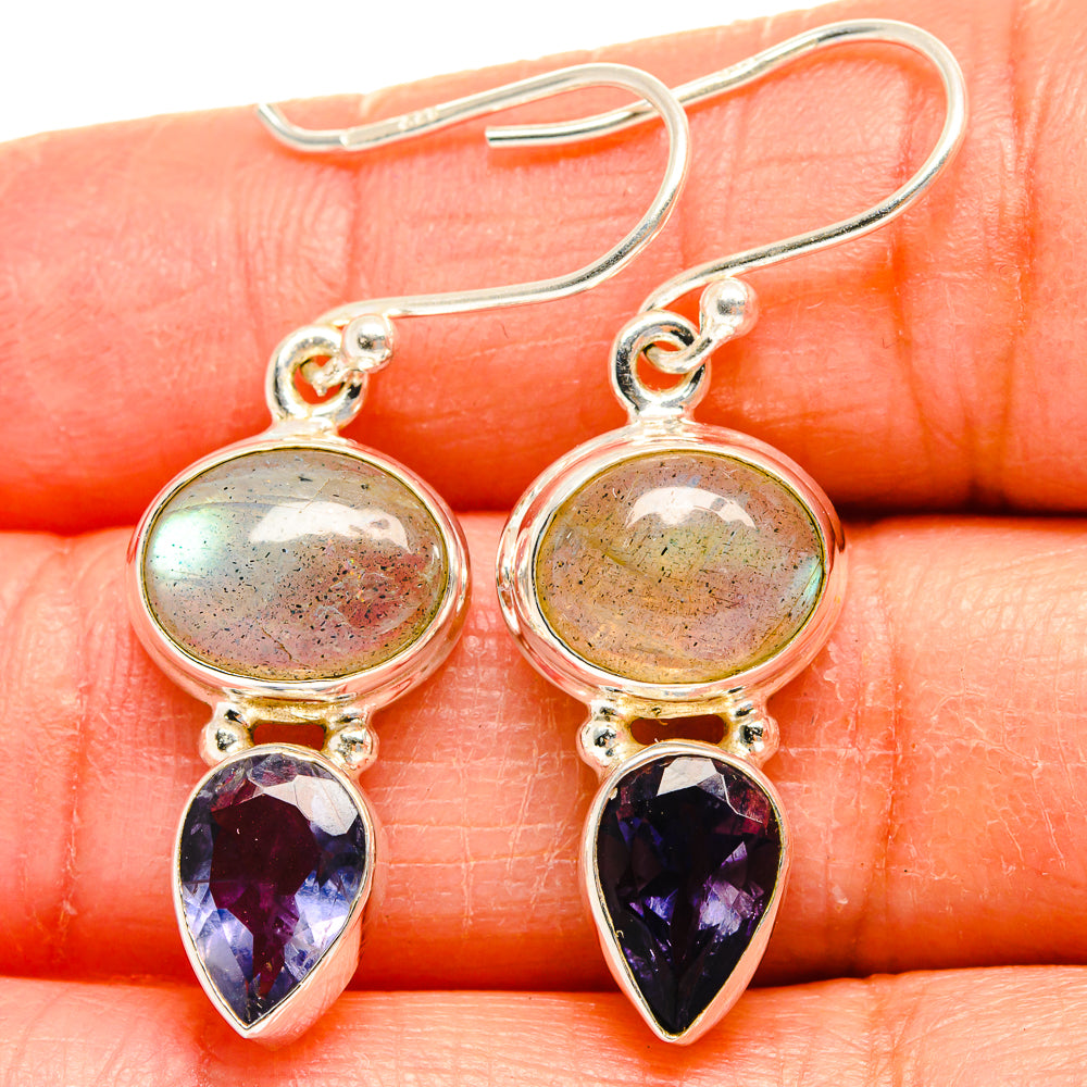 Labradorite Earrings handcrafted by Anasilvercos - EARR424818