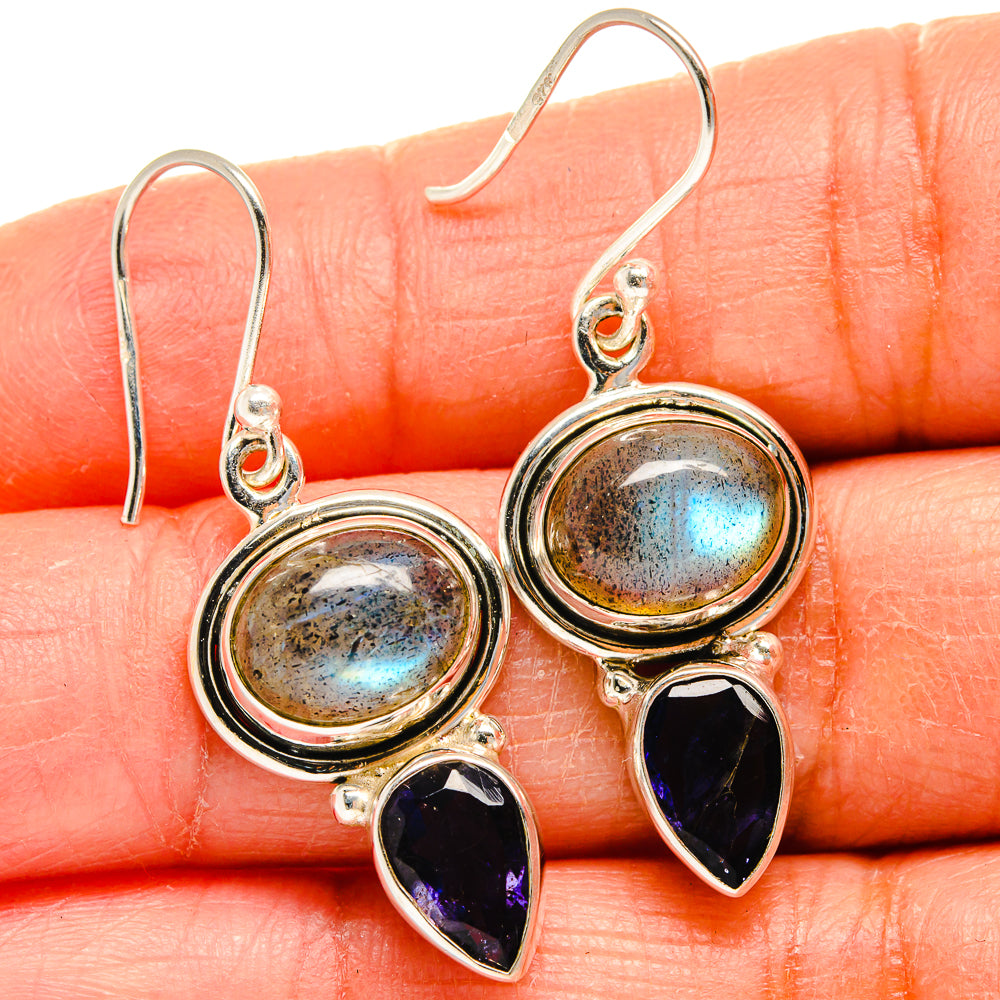 Labradorite Earrings handcrafted by Anasilvercos - EARR424819