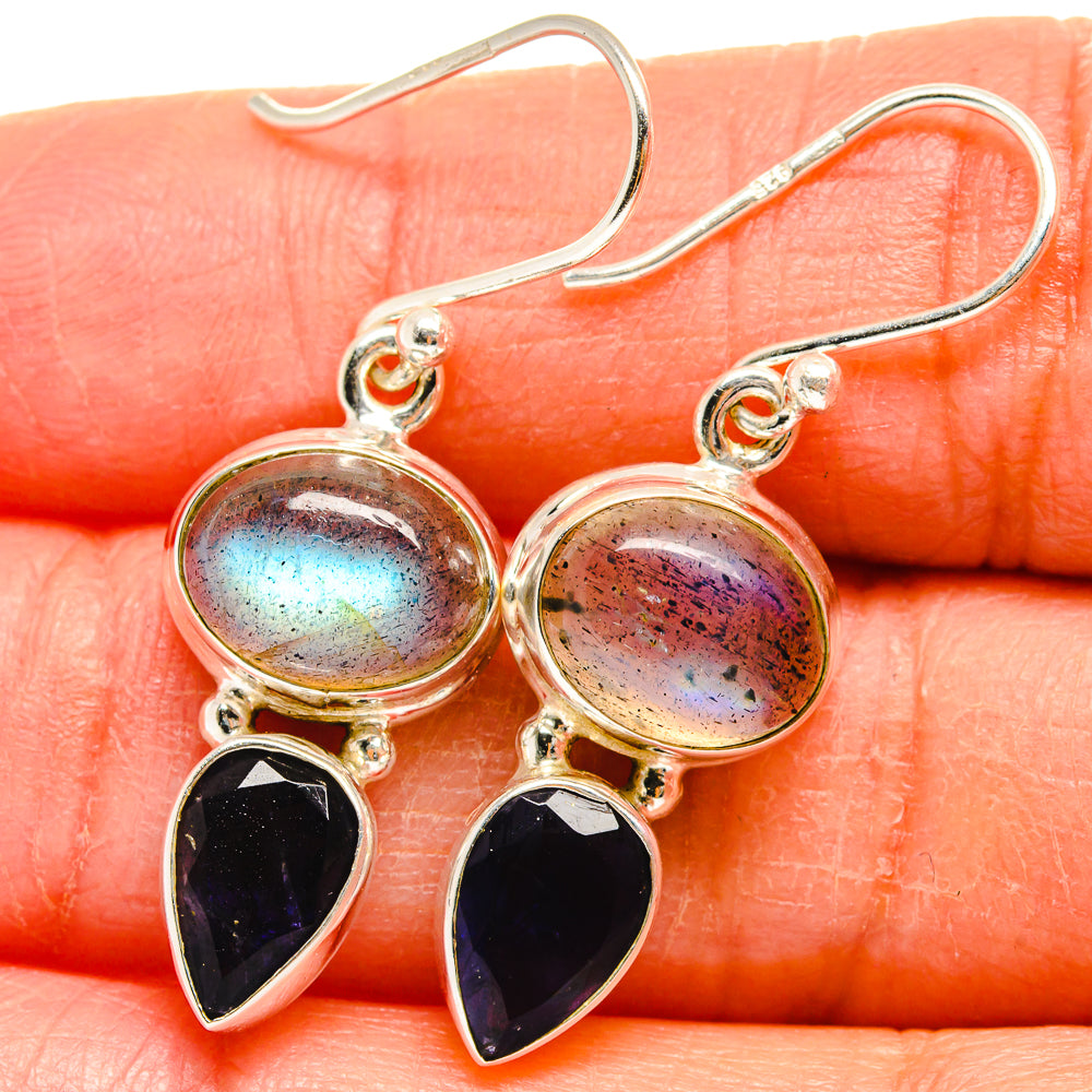Labradorite Earrings handcrafted by Anasilvercos - EARR424822