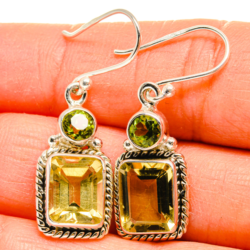 Citrine Earrings handcrafted by Anasilvercos - EARR424832