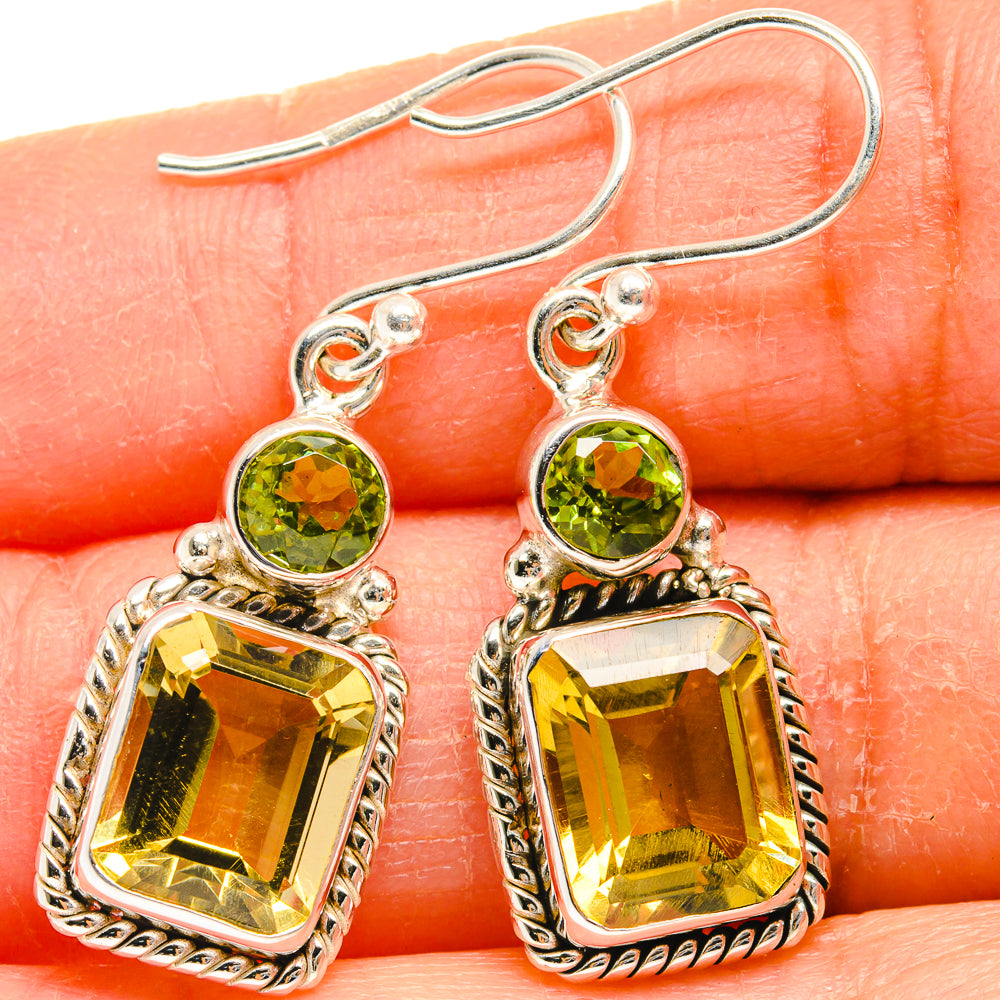 Citrine Earrings handcrafted by Anasilvercos - EARR424836
