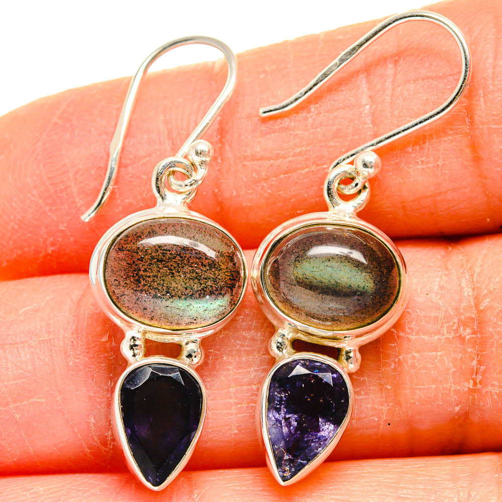 Labradorite Earrings handcrafted by Anasilvercos - EARR424842
