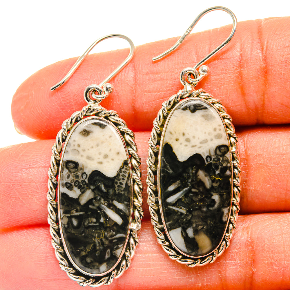 Pinolith Jasper Earrings handcrafted by Anasilvercos - EARR424852