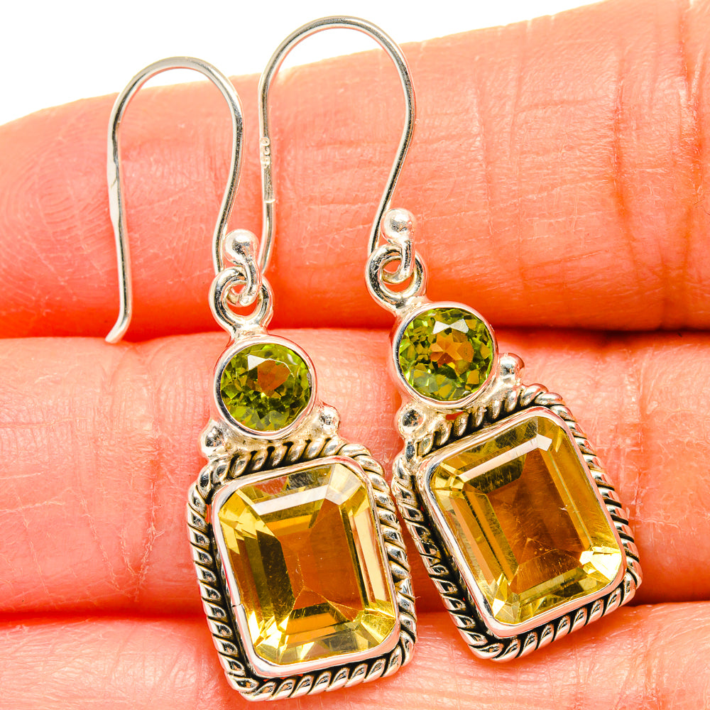 Citrine Earrings handcrafted by Anasilvercos - EARR424861