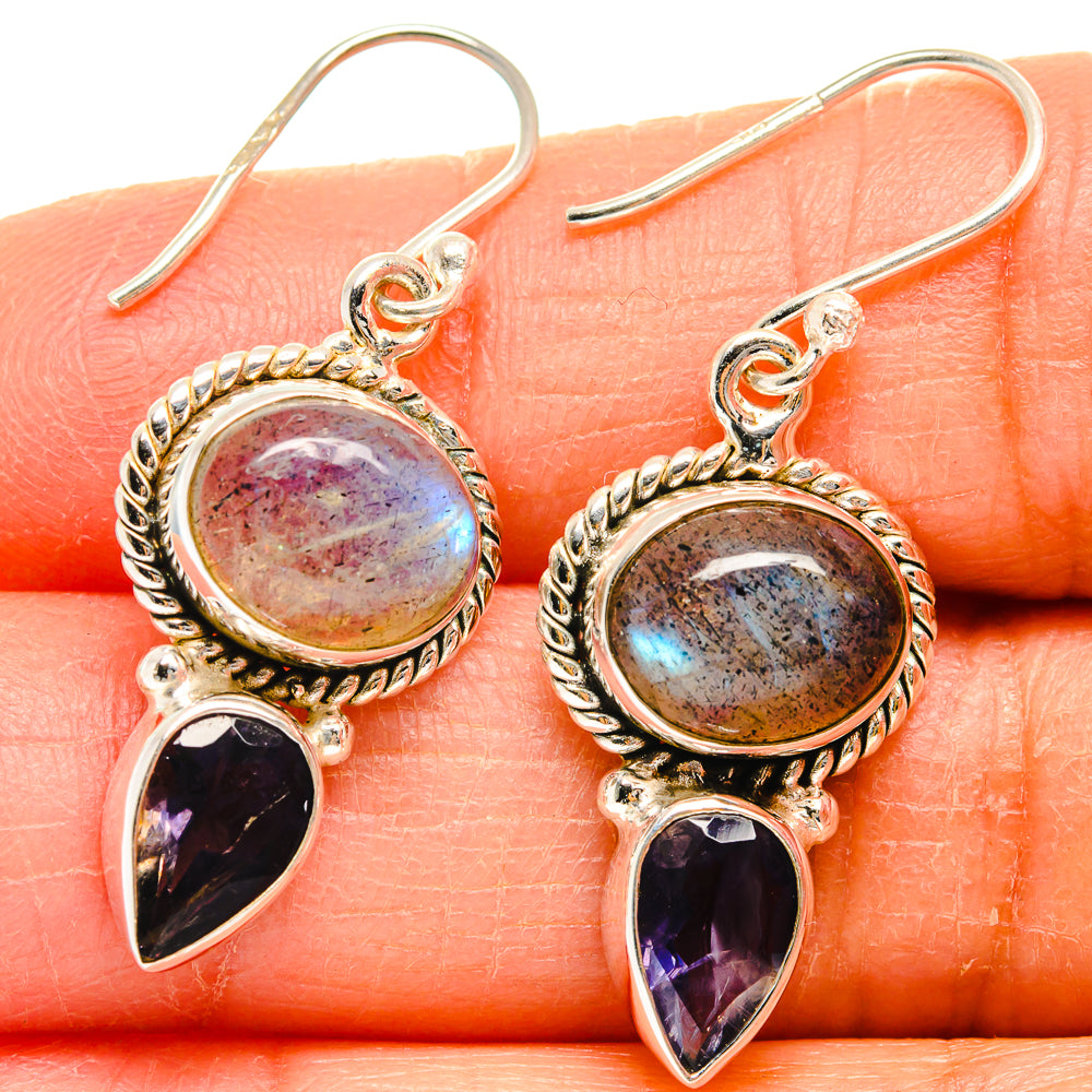 Labradorite Earrings handcrafted by Anasilvercos - EARR424869