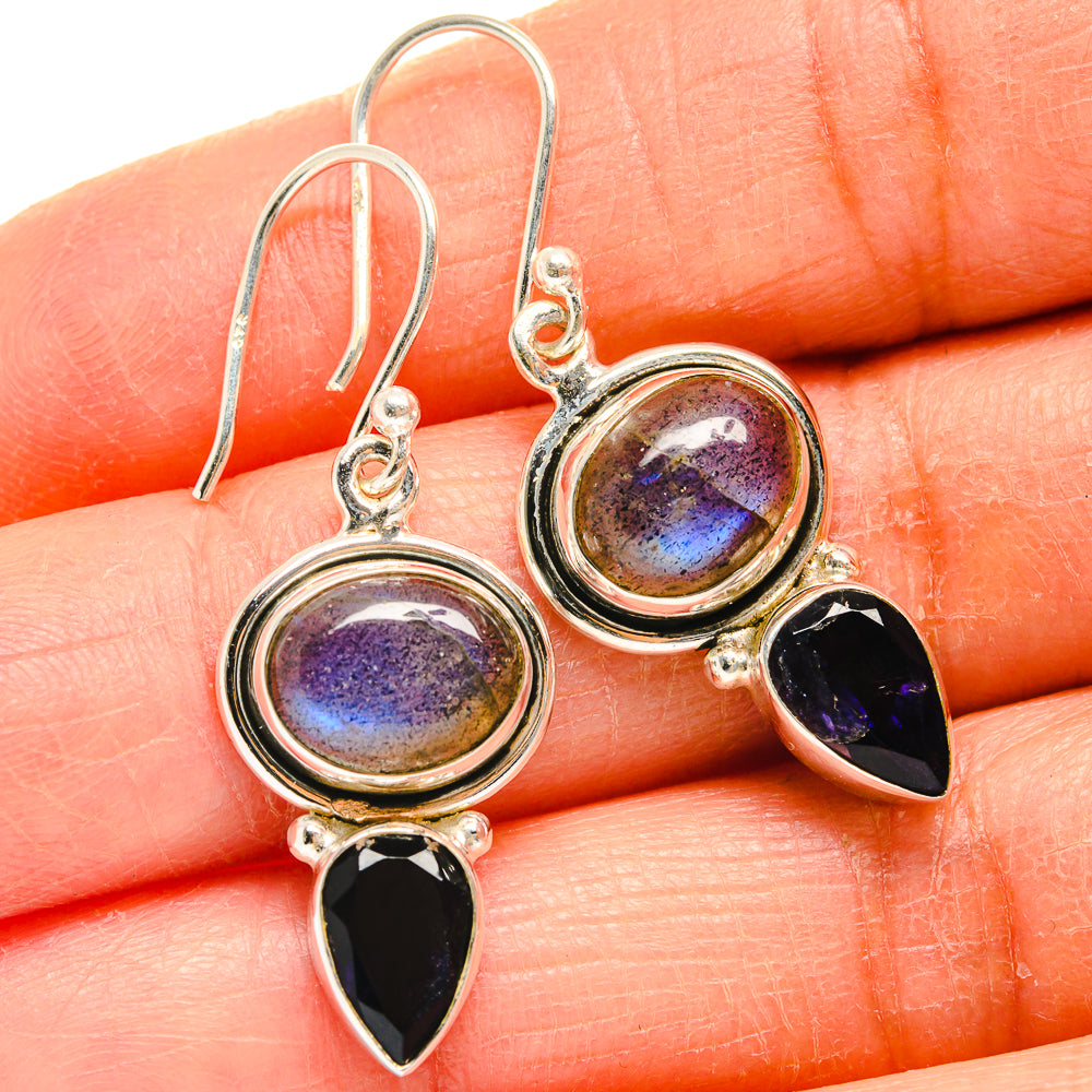 Labradorite Earrings handcrafted by Anasilvercos - EARR424870