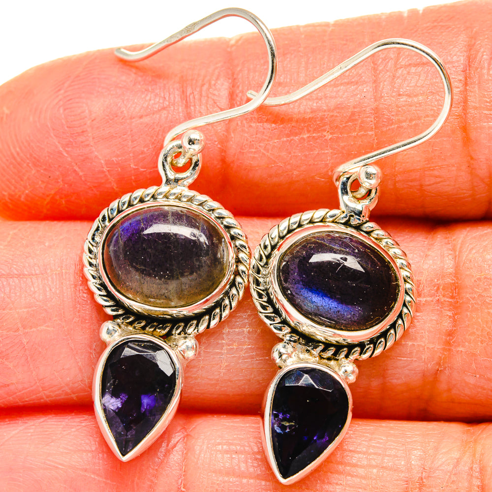 Labradorite Earrings handcrafted by Anasilvercos - EARR424877
