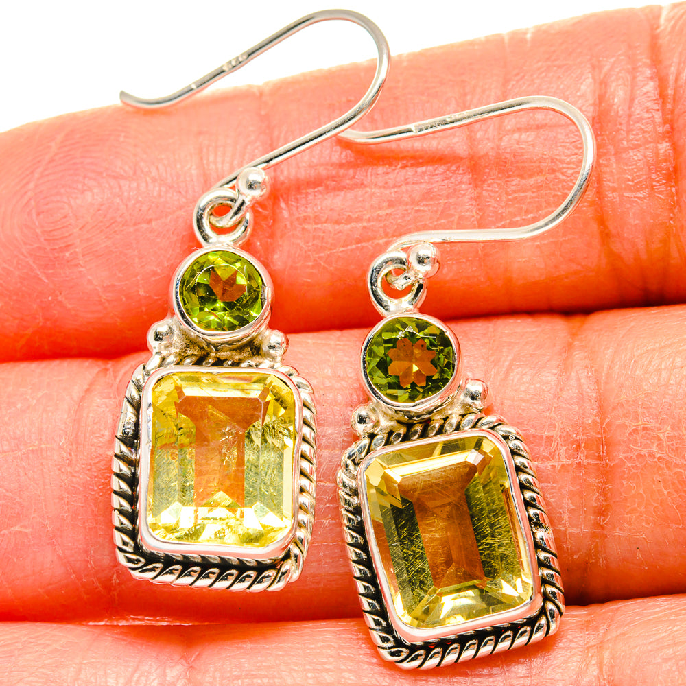 Citrine Earrings handcrafted by Anasilvercos - EARR424884