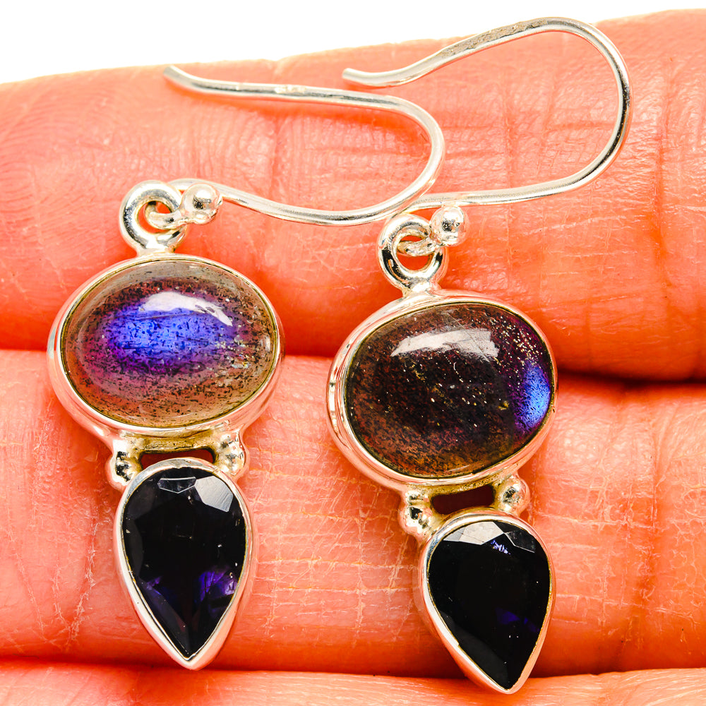 Labradorite Earrings handcrafted by Anasilvercos - EARR424888