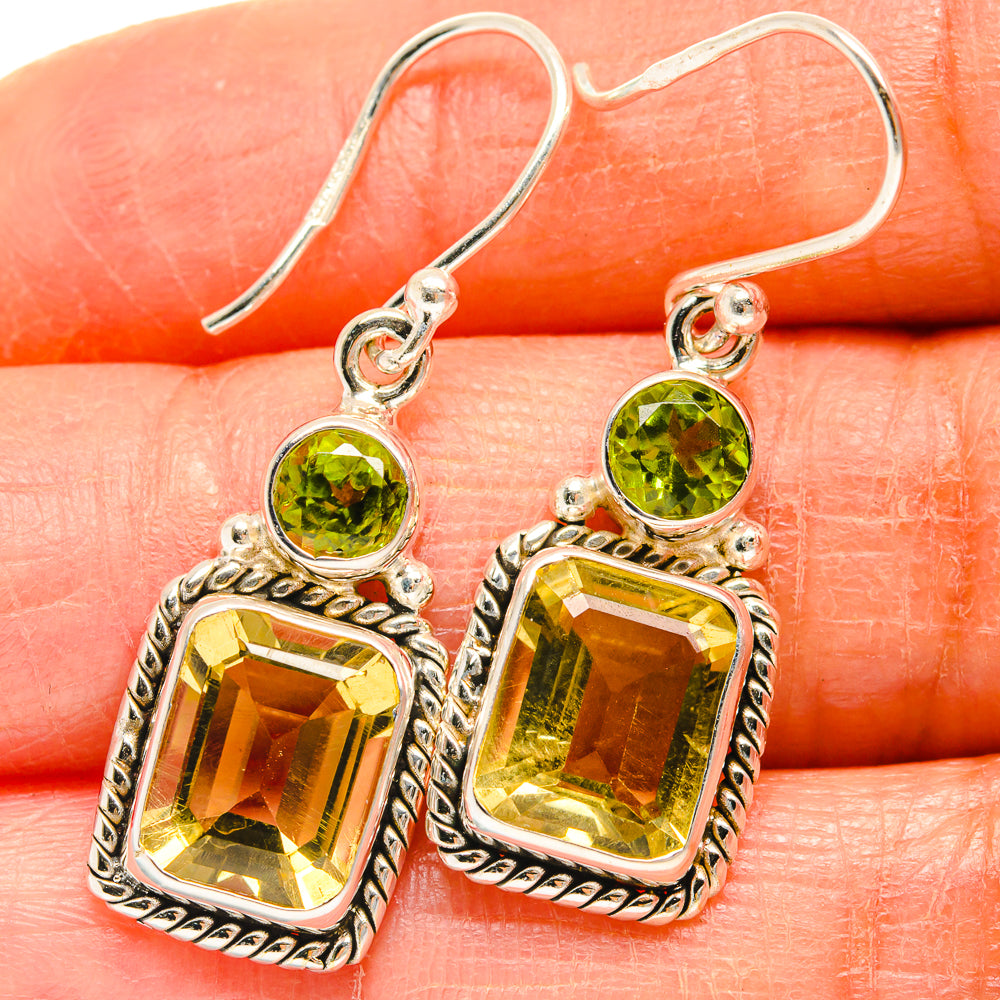 Citrine Earrings handcrafted by Anasilvercos - EARR424916
