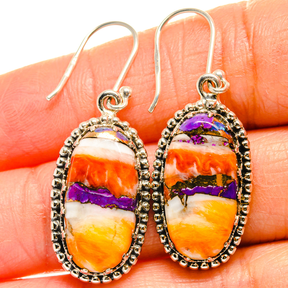 Spiny Turquoise Jasper Earrings handcrafted by Anasilvercos - EARR424931