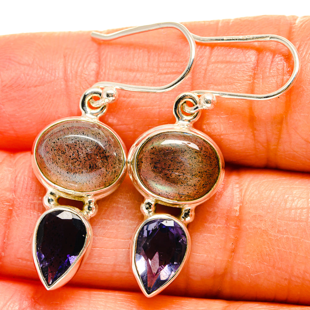 Labradorite Earrings handcrafted by Anasilvercos - EARR424936