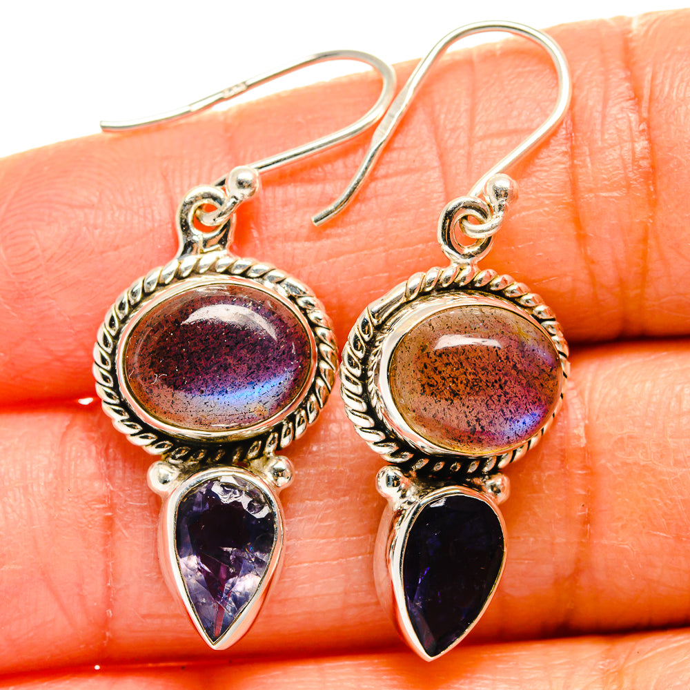 Labradorite Earrings handcrafted by Anasilvercos - EARR424942