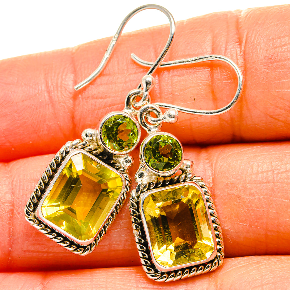 Citrine Earrings handcrafted by Anasilvercos - EARR424945