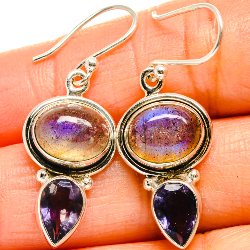 Labradorite Earrings handcrafted by Anasilvercos - EARR424948