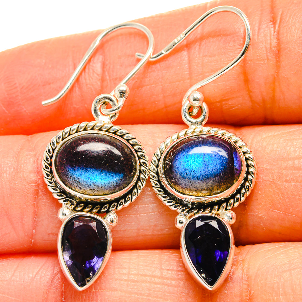 Labradorite Earrings handcrafted by Anasilvercos - EARR424959