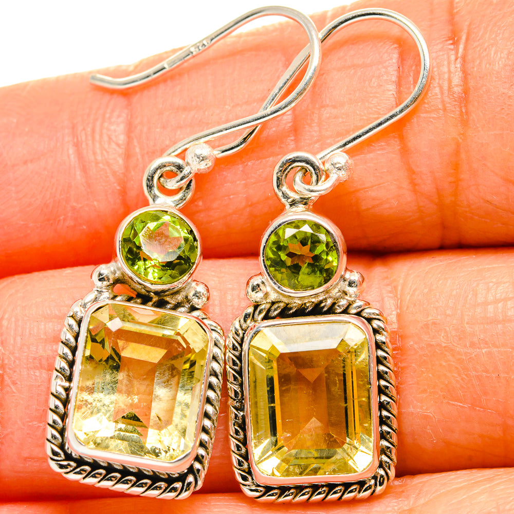 Citrine Earrings handcrafted by Anasilvercos - EARR424965