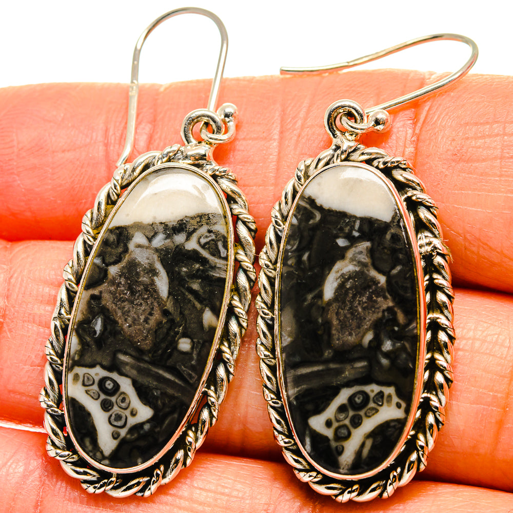 Pinolith Jasper Earrings handcrafted by Anasilvercos - EARR424966