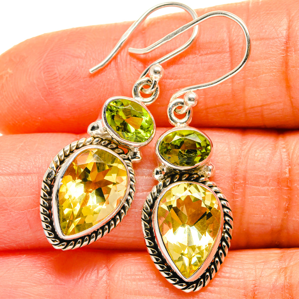 Citrine Earrings handcrafted by Anasilvercos - EARR424971
