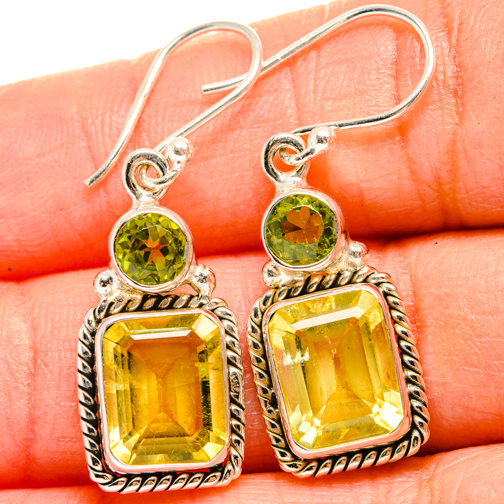 Citrine Earrings handcrafted by Anasilvercos - EARR424973