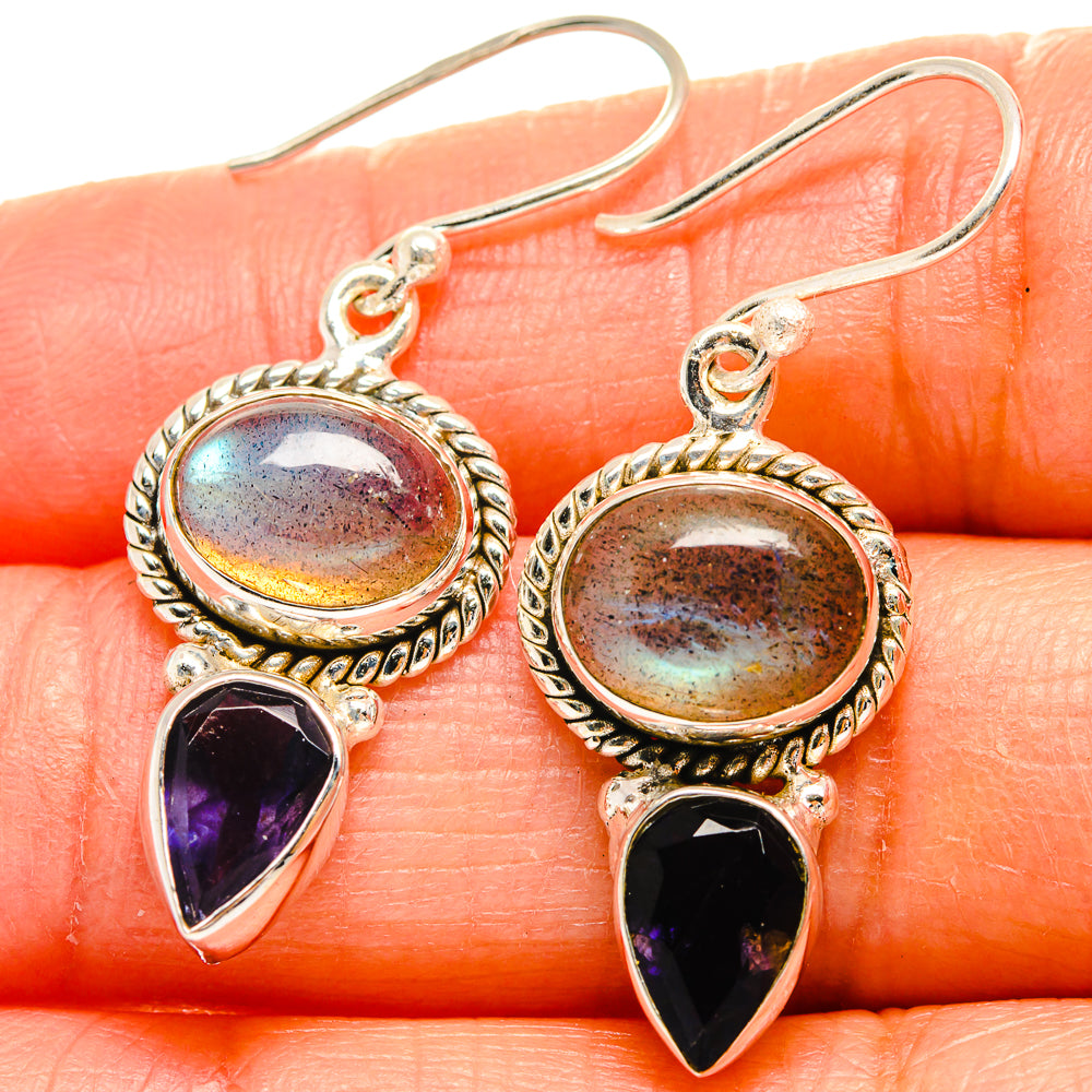 Labradorite Earrings handcrafted by Anasilvercos - EARR424988