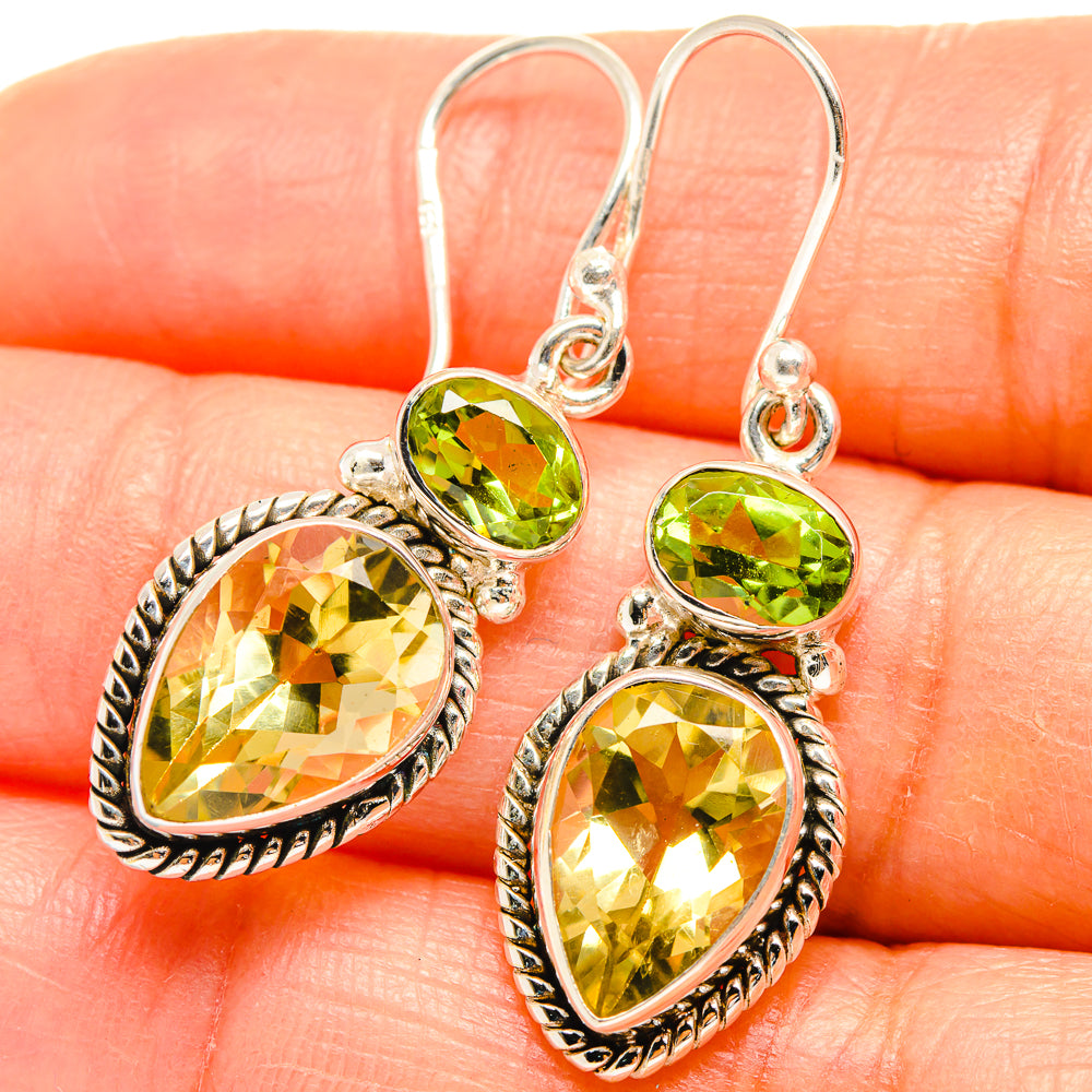 Citrine Earrings handcrafted by Anasilvercos - EARR424990