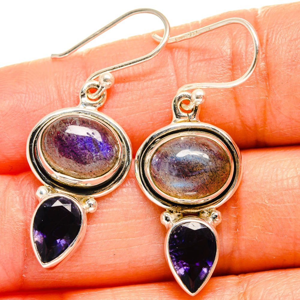 Labradorite Earrings handcrafted by Anasilvercos - EARR424995