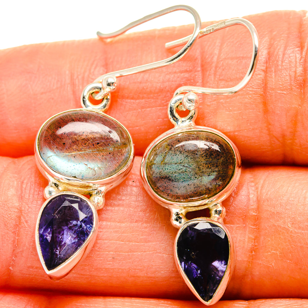 Labradorite Earrings handcrafted by Anasilvercos - EARR424998
