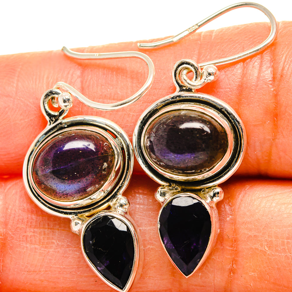 Labradorite Earrings handcrafted by Anasilvercos - EARR425007