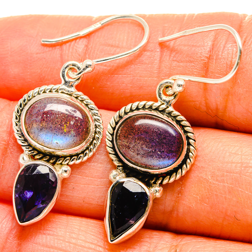 Labradorite Earrings handcrafted by Anasilvercos - EARR425011